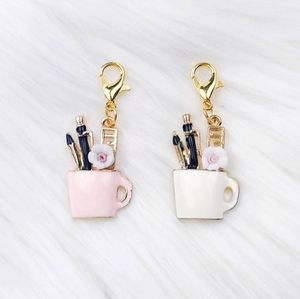 Clip On Pen Cup Charms planner charms Zipper pull clipon